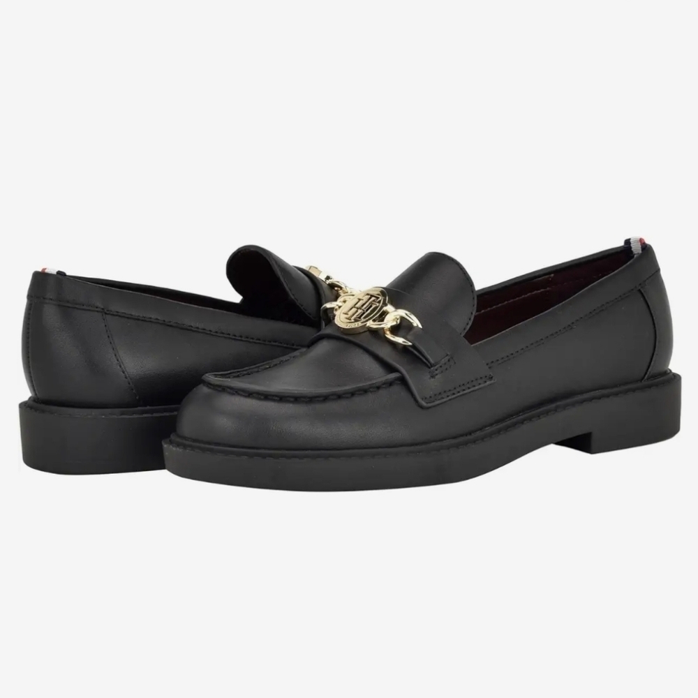 Tommy Hilfiger Black Terina Trevys Moc Toe  Slip-On Loafer Size Women's 6 NEW